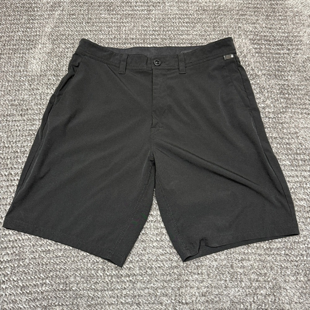 Volcom Mens Shorts 34 Black V.CO-TECH Performance Hybrid Stretch
